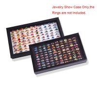 100 Slots Rings Display Stand Storage Box Ring Box Jewelry Organizer Holder Show Case Casket #228405