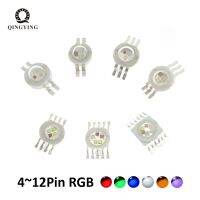 5-100Pcs RGB LED COB Chip RGBWY RGBWY RGBWYV 3W 4W 6W 8 W 9W 10W 12W 15W 18 W มีสีสันสำหรับ3 6 6 9 12 15W ลูกปัดไฟเวทีวัตต์