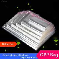 ❍ 100 Multiple size Clear Self-adhesive Cello Cellophane Bag Self Sealing Small Plastic Bags for Candy Packing Resealable Bag