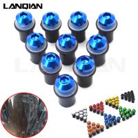 5mm 10pcs Universal motorcycle Windshield Spike Bolts Screw Nuts accessories for yamaha YZF R125 YZF R15 YZF R25 YZF R3 MT-02