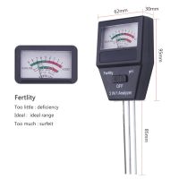 เครื่องมือวัดค่า ph ดิน 2 in 1 พร้อม 3 probes ideal meter