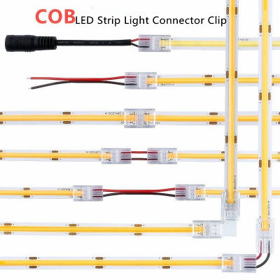 คลิปเชื่อมต่อ ไฟLED Strip COB DC12V/24V LED Strip Light Connector Clip COB DC12V/24V 8mm