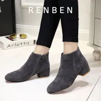 [RENBEN boots Martin British style of European and American, boots round head thickness minimalist style and use occasion variety,RENBEN shoes boots Martin boots British style European and America style round head thickening Boots Mini Moss Tull and occasion variety,]
