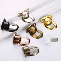 xfcbfStainless Steel Solid Suction  Non-punching With Glue  Zinc Alloy Magnetic Buckle  Anti-collision Strong Magnetic Door Stopper