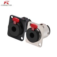 【YF】 1pc Professional Speaker Audio Jack 6.35mm Connector 1/4 inch Female Socket Panel Mounted Black Silver Colors Banana Plugs RCA