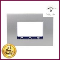 หน้ากาก 3 ช่อง BTICINO SLNA4803TEF สีเงินWALL PLATE BTICINO SLNA4803TEF 3-GANG SILVER **สินค้าแนะนำ**