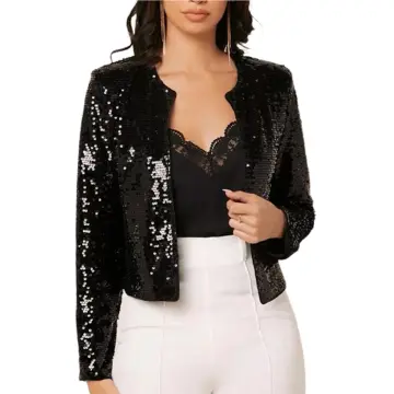 Sequin off clearance the shoulder jacket