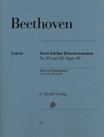 BEETHOVEN Two Easy Piano Sonatas g minor no. 19 and G major no. 20 op. 49 (HN56)