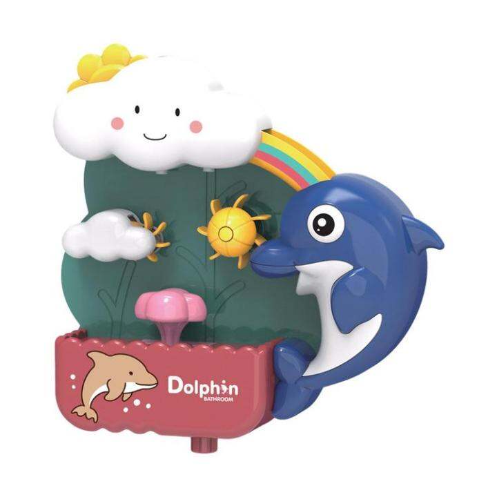 water-spray-spout-for-kids-fun-cartoon-dolphin-bath-fountain-toy-bathtub-decoration-for-childrens-playground-water-park-kindergarten-bathroom-bathtub-game-room-cool