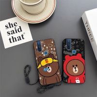 เคสโทรศัพท์กันกระแทก Motorola Moto One เคสโทรศัพท์รูปหมีสีน้ำตาล