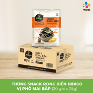 Snack rong biển Bibigo vị Bắp Phô mai x 9 gói 20 gói