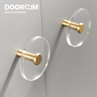 Dooroom Brass Acrylic Furniture Handles Wardrobe Dresser Cupboard Cabinet Drawer Shoe Box Knobs Clothes Hangers Wall Hooks Picture Hangers Hooks