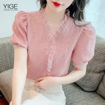 Korean blouses clearance design