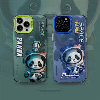 เคสคุณภาพสูงสำหรับ IPhone 11 12 13 14 Pro Max เคสแพนด้าการ์ตูนน่ารักนักบินอวกาศฝาหลังเคสโทรศัพท์โทรศัพท์มือถือกันกระแทกคู่สำหรับเด็กผู้ชายเด็กผู้หญิง