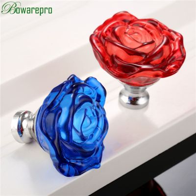 【CW】 bowarepro 50MM Glass Handle Cabinet Knob Drawer Pull Door Wardrobe Hardware Knobs Handles