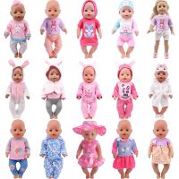 Bunny Doll Clothes Shoes Accessories Pajama For 18inch American Doll 43cm New Born Baby Our Generation Dolls Items Girls Gift