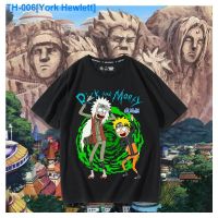 ▲№ York Hewlett Rick and morty joint short sleeve T-shirt male the new cotton 2023 anime peripheral students sweethearts outfit half sleeve tide