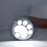 Cat S Paw Motion Sensor ไฟกลางคืน LED USB ชาร์จ Human Body Sensing Light ห้องนอนห้องน้ำบันไดไฟตกแต่ง La