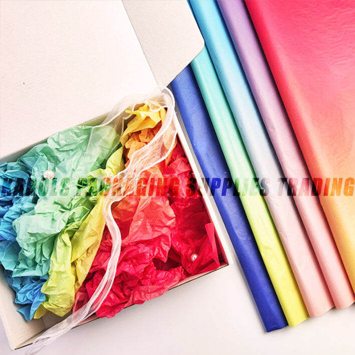 (10 pcs) GRADIENT Japanese | Papel De Hapon |Tissue Paper Wrapper High ...