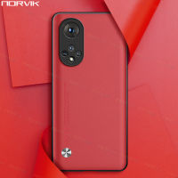 NORVIK มือถือสีแดงน่ารักหนังหรูสำหรับ Huawei Nova 11 11i 10 9 8 8i 7 Y91 Y71 Y90 Y70 P60 P60 Pro Honor X7A 90 70 50 X7 Magic 5 4 Pro SE Lite 4G 5G ปลอกอ่อนกันกระแทก n5-1ฝาครอบป้องกันสีลูกอม