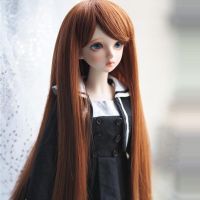 1/3 1/4 1/6 1/8สไตล์ใหม่ Bjd วิกผมสายอุณหภูมิสูงวิกผมตุ๊กตา Sd ยาวตรง Bjd สุดยอด