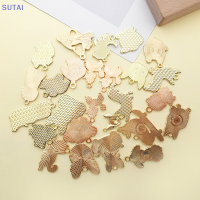 ?【Lowest price】SUTAI จี้ห้อยคอรูปสัตว์ทำจากซิงค์อัลลอย26ชิ้นเครื่องประดับสร้อยคอ