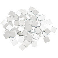 100PCS กระจกอะคริลิคโมเสครูปสแควร์กระเบื้องบุผนังจำนวนมาก Self-Adhesive Mosaic สติ๊กเกอร์ติดผนัง DIY Home Decor Mosaic Making