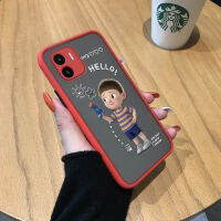 เคสป้องกันกล้องฝาครอบเต็มขอบนิ่มกันกระแทกสำหรับ Xiaomi Redmi A1 A2ตัวการ์ตูนน่ารักเคสใส่โทรศัพท์มีน้ำค้างแข็งโปร่งใสสำหรับเด็กเล็ก