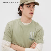 American Eagle Super Soft Logo Graphic T-Shirt เสื้อยืด ผู้ชาย กราฟฟิค (NMTS 017-2861-343)