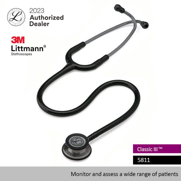 3M Black Tube, Smoke Finish Chespiece Stainless Stem Classic III 5811