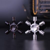 Fashion Fidget Spinner Exquisite Detachable Alloy Hand Spinner 6 Arm Rotatable Stress Reliever Toys for Children Fingertip Gyro Fidget Spinners  Cubes