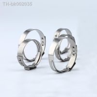 ♠○ 20pcs One Ear Stepless Hose Clamps 304 Stainless Steel Pipe Clips Clamping Quick Tube Clamp High Quality 6.5mm to 95.0mm