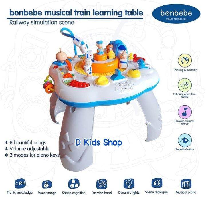 bonbebe-train-learning-table-โต๊ะกิจกรรมรถไฟ-ลิขสิทธิ์แท้-แบรนด์-bonbebe-ประเทศเกาหลี