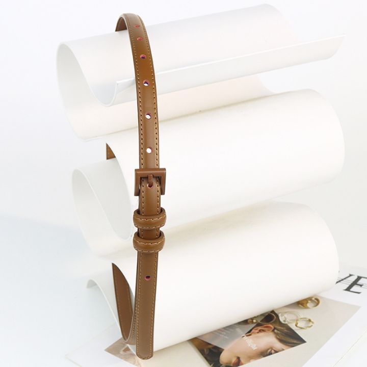 new-multicolor-design-retro-cowhide-buckle-thin-belt-literary-simplicity-joker-small-belts-for-women-luxury-designer-brand