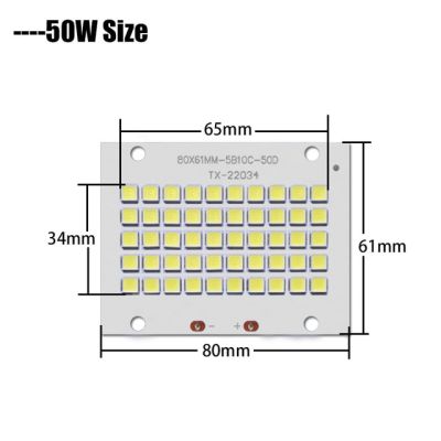 【✆New✆】 lan84 อุปกรณ์โคมไฟทำเล็บ Smd5054ชิปหลอดไฟ Led แบบ Diy สำหรับไฟสนามกลางแจ้งสีขาวอบอุ่นอบอุ่นสีขาวบริสุทธิ์20W 30W 50W 100W 150W 200