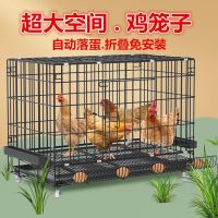 [COD] cage chicken home bold large breeding duck folding automatic rolling