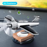 【DT】  hotCar Air Freshener Solar Panel Aircraft Decoration Ornament Mini Car Perfume Air Freshener Portable Auto Aromatherapy Diffuser