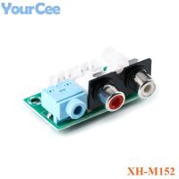 XH M152 Audio Adapter Plate Board Power Amplifier Board Module Lotus socket+3.5 Audio Socket to XH3P