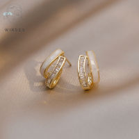 【WINDES】Simple Korean Earrings S925 Ear Pin High-End Earrings Earrings