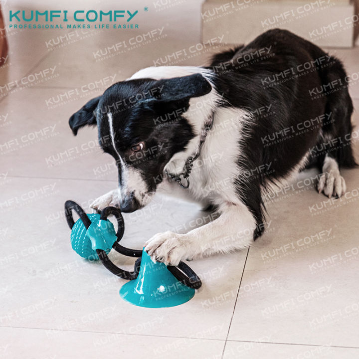 ลูกบอลกัดเล่นยึดติดพื้น-ของเล่นสุนัข-chew-suction-ball-with-rope-kumfi-comfy-จากตัวแทนจำหน่ายอย่างเป็นทางการ