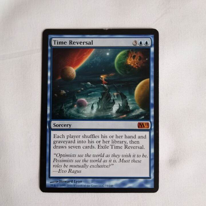 Mtg Card Time Reversal Magic The Gathering Trading Card Game Blue 