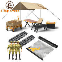 เครื่องประดับตั้งแคมป์จำลอง MN-85K แบบกันสาดด้านข้างเต็นท์ตั้งแคมป์ทรายบันไดโต๊ะเก้าอี้ตกแต่งเข้ากันได้กับรถ RC 1/12เดือน MN98 D90 MN99S MN86 MN78 MN128