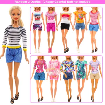  28 PCS Handmade Doll Clothes and Accessories for Barbie  Including 1 Fashion Dress 2 Party Dress 3 Outfits Tops and Pants 10 Pair of  Shoes 12 Accessories in Random for 11.5 Inch Dolls : Toys & Games