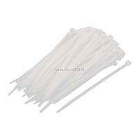 8mm x 200mm Nylon Self Locking Cable Zip Ties Fastener Beige 100pcs Cable Management