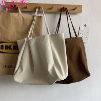 Gusure Large Capacity Canvas Tote Shoulder Bag Fabric Cotton Cloth Reusable Shopping Bag Eco Casual Travel Beach HandBag