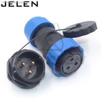 ☄∈⊙ SD28TP-ZM Waterproof connector 3pin plug(female) socket(male) IP68 3pin power cable wire connectors 45A Aviation connector