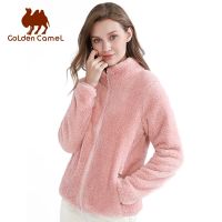 Golden Camel Fleece Jacket Long-sleeved Shirts Plus Fleece Warm Womens Winter Jackets 2023 Cardigan Outdoor Woman Coats