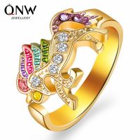 [COD] Cross-border Hot Selling Accessories Temperament Unicorn Colorful Opening Adjustable Womens Jewelry