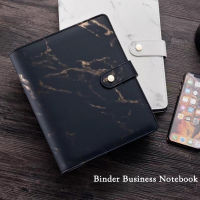 Loose leaf Binder Notebooks A5 Ring Journals Planner Organizer Notepad Diary Agenda Planner marble Cover School Stationery