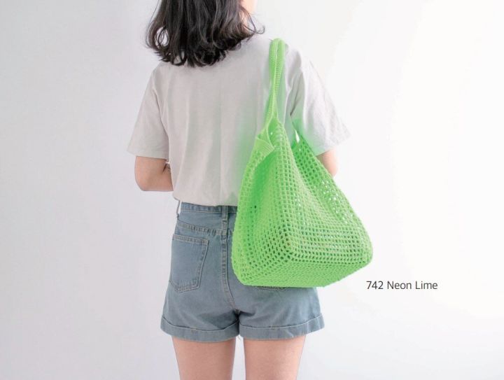 คู่มือการถัก-แพทเทิร์นกระเป๋าโครเชต์-yarn-a-olio-beach-net-bag-pattern-กระดาษพิมพ์-4-สี-อย่างดี